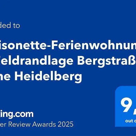 Maisonette-ferienwohnung In Feldrandlage Bergstrasse Naehe Heidelberg Hirschberg an der Bergstraße